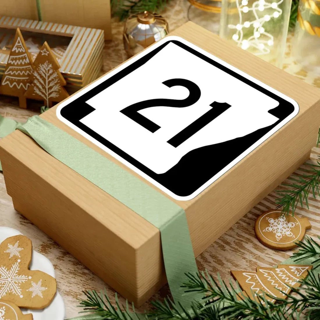 Arkansas 21 (Arkansas) (Road Sign) STICKER Vinyl Kiss-Cut Decal - The Sticker Space