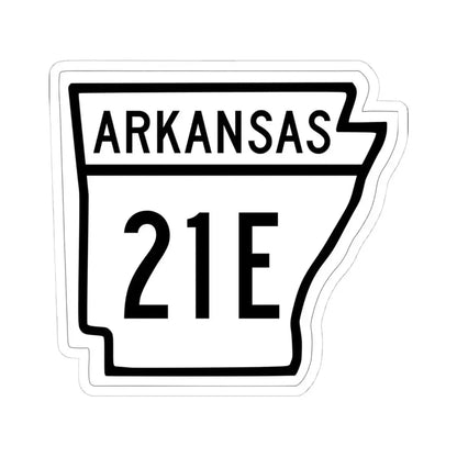 Arkansas 21E 1948 (Arkansas) (Road Sign) STICKER Vinyl Kiss-Cut Decal 4 Inch White - The Sticker Space