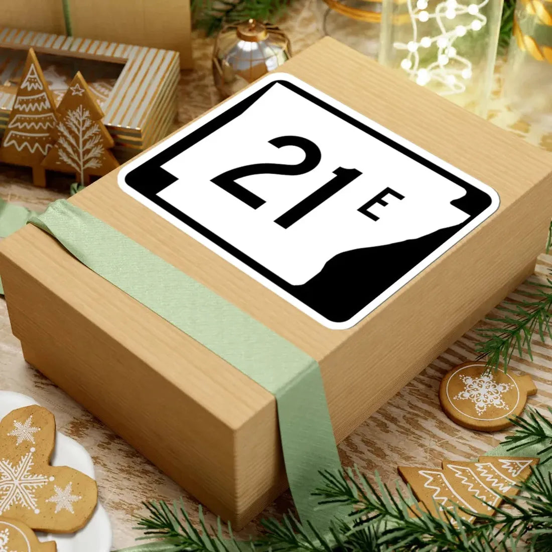 Arkansas 21E (Arkansas) (Road Sign) STICKER Vinyl Kiss-Cut Decal - The Sticker Space