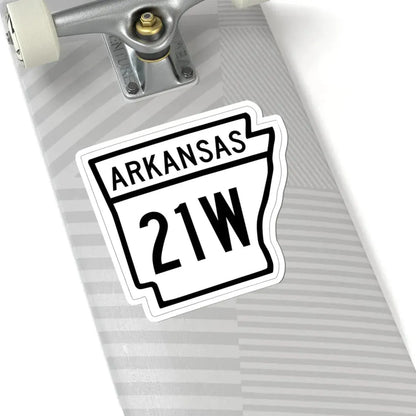 Arkansas 21W 1948 (Arkansas) (Road Sign) STICKER Vinyl Kiss-Cut Decal - The Sticker Space