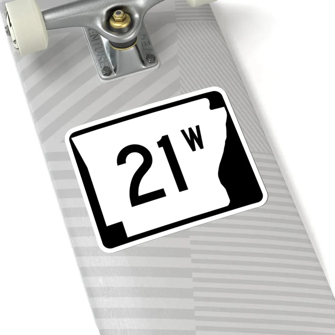 Arkansas 21W (Arkansas) (Road Sign) STICKER Vinyl Kiss-Cut Decal - The Sticker Space