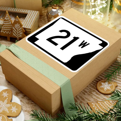 Arkansas 21W (Arkansas) (Road Sign) STICKER Vinyl Kiss-Cut Decal - The Sticker Space