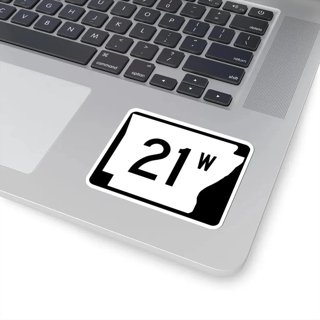 Arkansas 21W (Arkansas) (Road Sign) STICKER Vinyl Kiss-Cut Decal - The Sticker Space