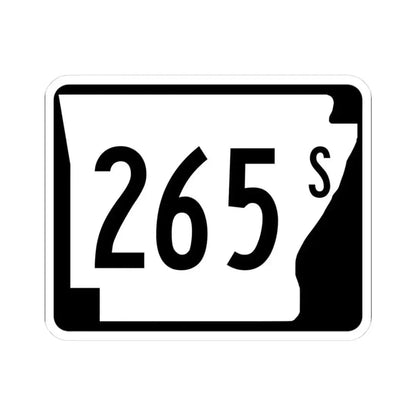 Arkansas 265S (Arkansas) (Road Sign) STICKER Vinyl Kiss-Cut Decal 3 Inch White - The Sticker Space