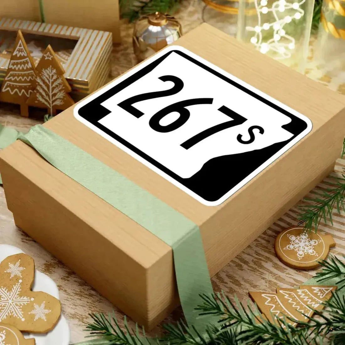 Arkansas 267S (Arkansas) (Road Sign) STICKER Vinyl Kiss-Cut Decal - The Sticker Space