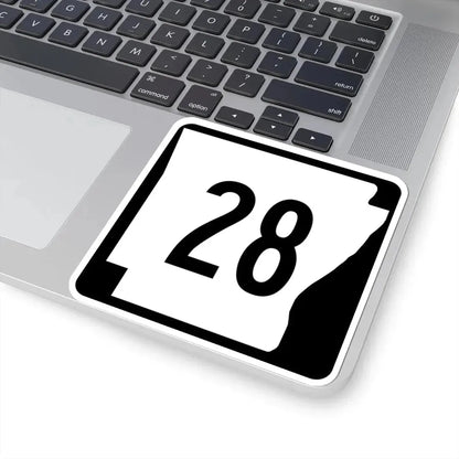 Arkansas 28 (Arkansas) (Road Sign) STICKER Vinyl Kiss-Cut Decal - The Sticker Space