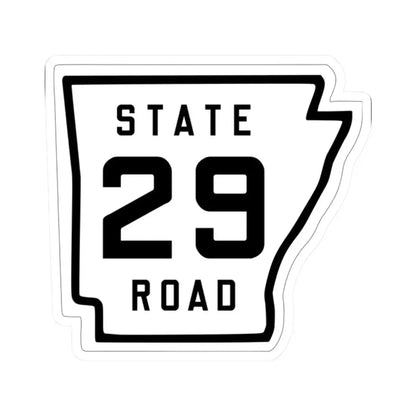 Arkansas 29 1926 (Arkansas) (Road Sign) STICKER Vinyl Kiss-Cut Decal 2 Inch White - The Sticker Space