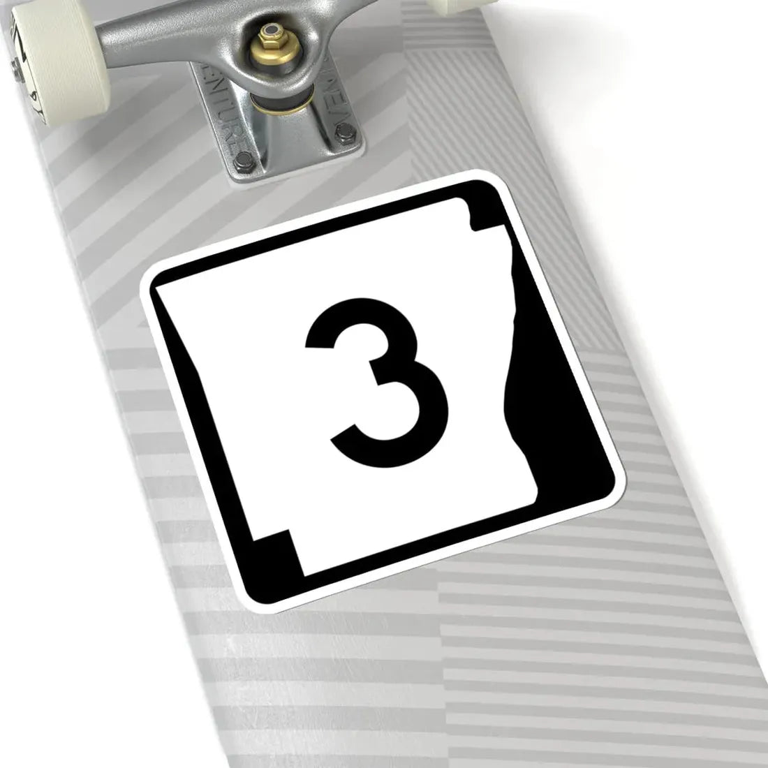 Arkansas 3 (Arkansas) (Road Sign) STICKER Vinyl Kiss-Cut Decal - The Sticker Space