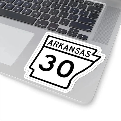 Arkansas 30 1948 (Arkansas) (Road Sign) STICKER Vinyl Kiss-Cut Decal - The Sticker Space