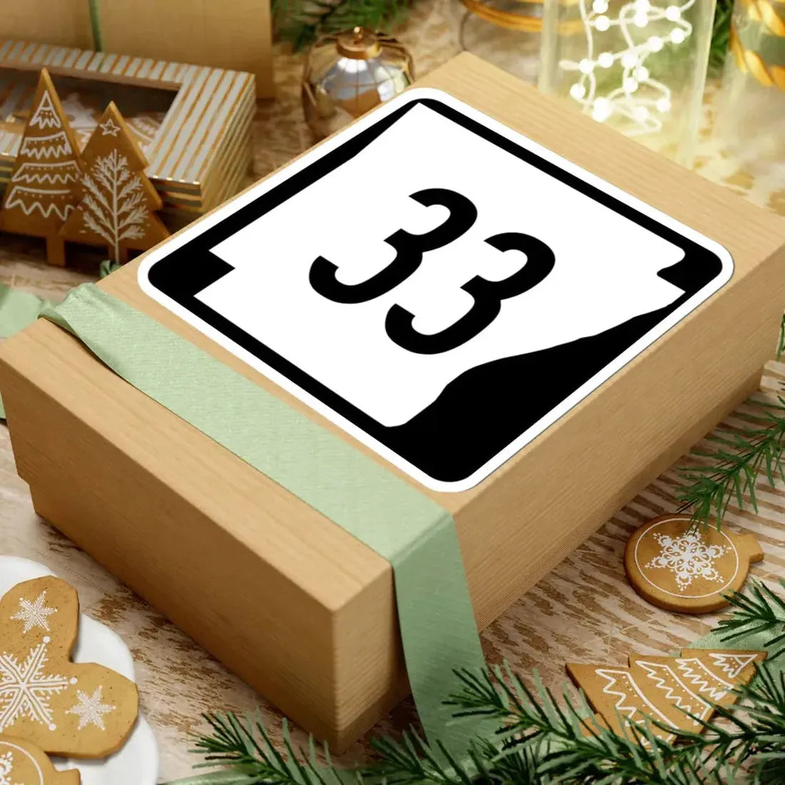 Arkansas 33 (Arkansas) (Road Sign) STICKER Vinyl Kiss-Cut Decal - The Sticker Space