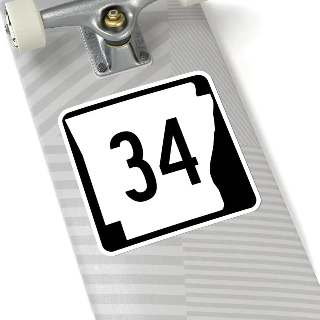 Arkansas 34 (Arkansas) (Road Sign) STICKER Vinyl Kiss-Cut Decal - The Sticker Space