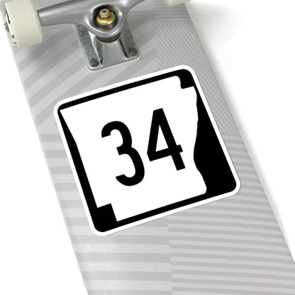 Arkansas 34 (Arkansas) (Road Sign) STICKER Vinyl Kiss-Cut Decal - The Sticker Space