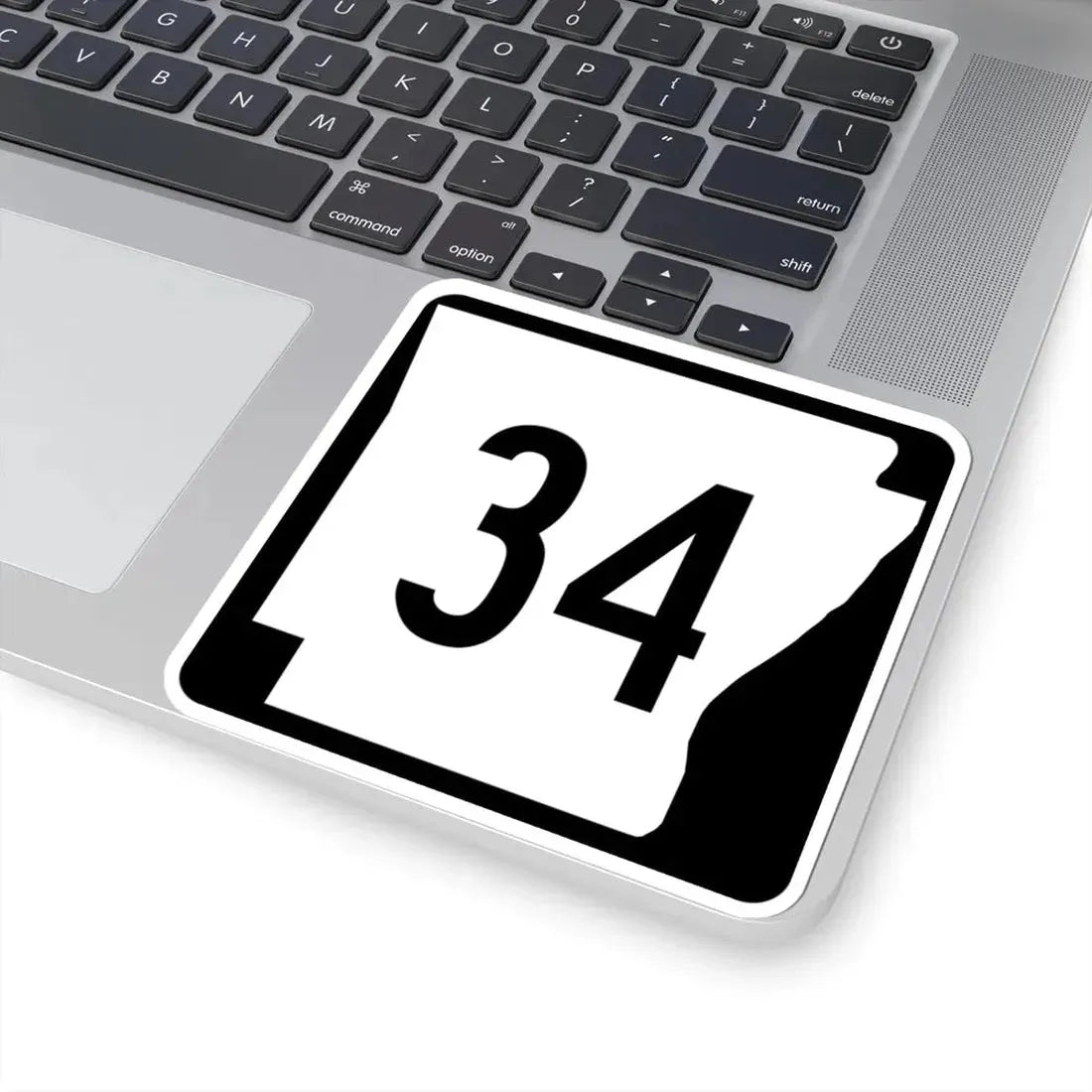 Arkansas 34 (Arkansas) (Road Sign) STICKER Vinyl Kiss-Cut Decal - The Sticker Space