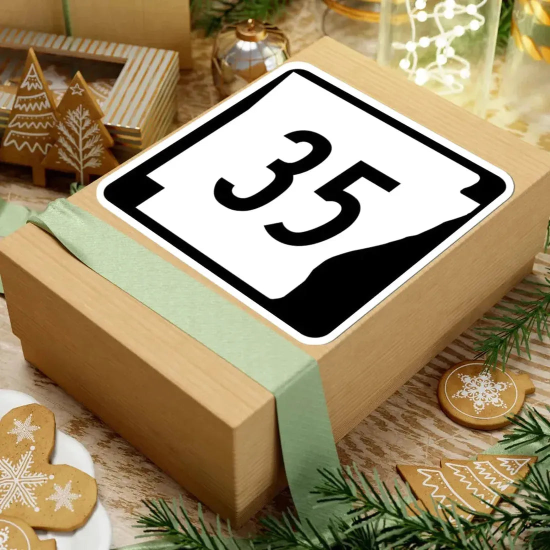 Arkansas 35 (Arkansas) (Road Sign) STICKER Vinyl Kiss-Cut Decal - The Sticker Space