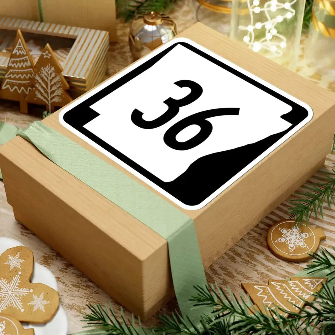 Arkansas 36 (Arkansas) (Road Sign) STICKER Vinyl Kiss-Cut Decal - The Sticker Space