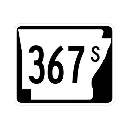 Arkansas 367S (Arkansas) (Road Sign) STICKER Vinyl Kiss-Cut Decal 4 Inch White - The Sticker Space
