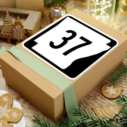 Arkansas 37 (Arkansas) (Road Sign) STICKER Vinyl Kiss-Cut Decal - The Sticker Space