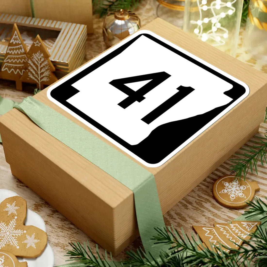 Arkansas 41 (Arkansas) (Road Sign) STICKER Vinyl Kiss-Cut Decal - The Sticker Space