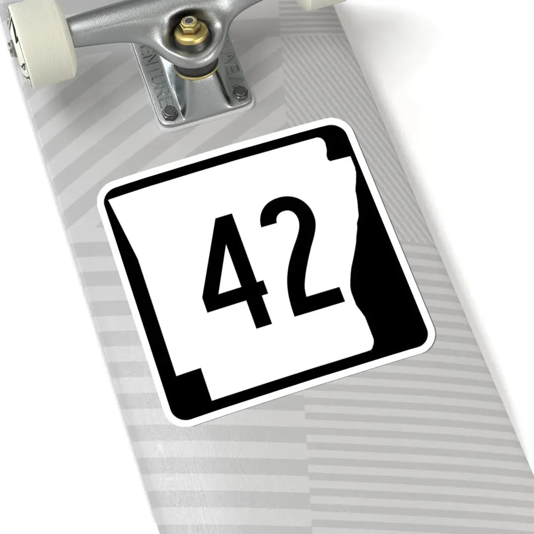 Arkansas 42 (Arkansas) (Road Sign) STICKER Vinyl Kiss-Cut Decal - The Sticker Space