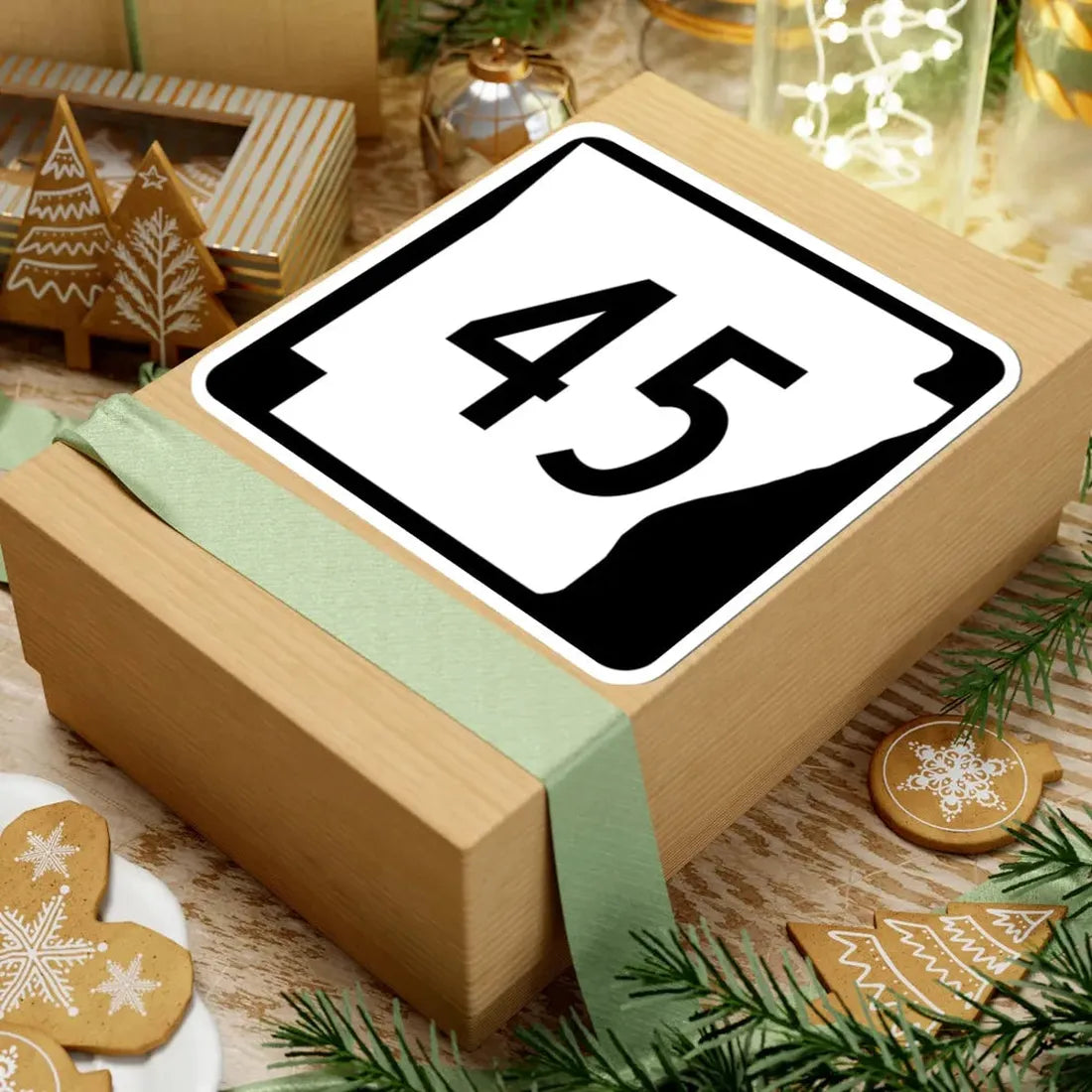 Arkansas 45 (Arkansas) (Road Sign) STICKER Vinyl Kiss-Cut Decal - The Sticker Space