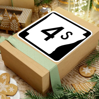 Arkansas 4S (Arkansas) (Road Sign) STICKER Vinyl Kiss-Cut Decal - The Sticker Space