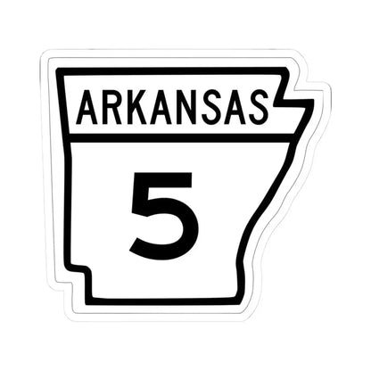 Arkansas 5 1948 (Arkansas) (Road Sign) STICKER Vinyl Kiss-Cut Decal 3 Inch White - The Sticker Space