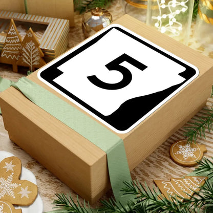 Arkansas 5 (Arkansas) (Road Sign) STICKER Vinyl Kiss-Cut Decal - The Sticker Space