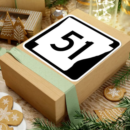 Arkansas 51 (Arkansas) (Road Sign) STICKER Vinyl Kiss-Cut Decal - The Sticker Space