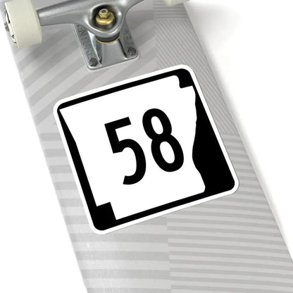 Arkansas 58 (Arkansas) (Road Sign) STICKER Vinyl Kiss-Cut Decal - The Sticker Space