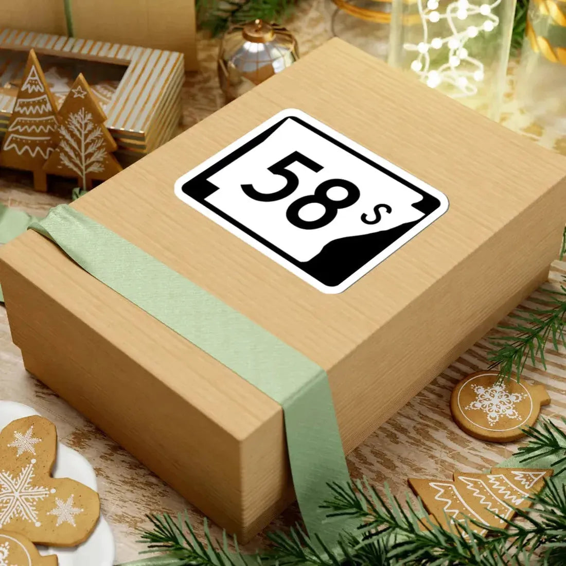 Arkansas 58S (Arkansas) (Road Sign) STICKER Vinyl Kiss-Cut Decal - The Sticker Space