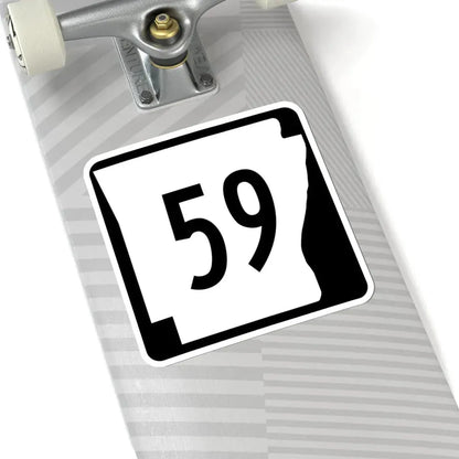 Arkansas 59 (Arkansas) (Road Sign) STICKER Vinyl Kiss-Cut Decal - The Sticker Space