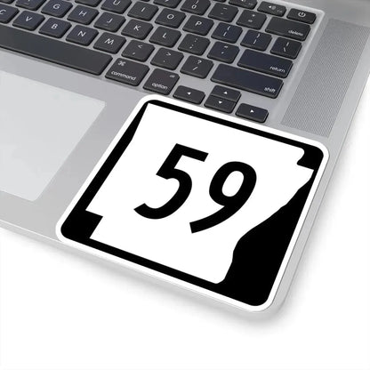 Arkansas 59 (Arkansas) (Road Sign) STICKER Vinyl Kiss-Cut Decal - The Sticker Space