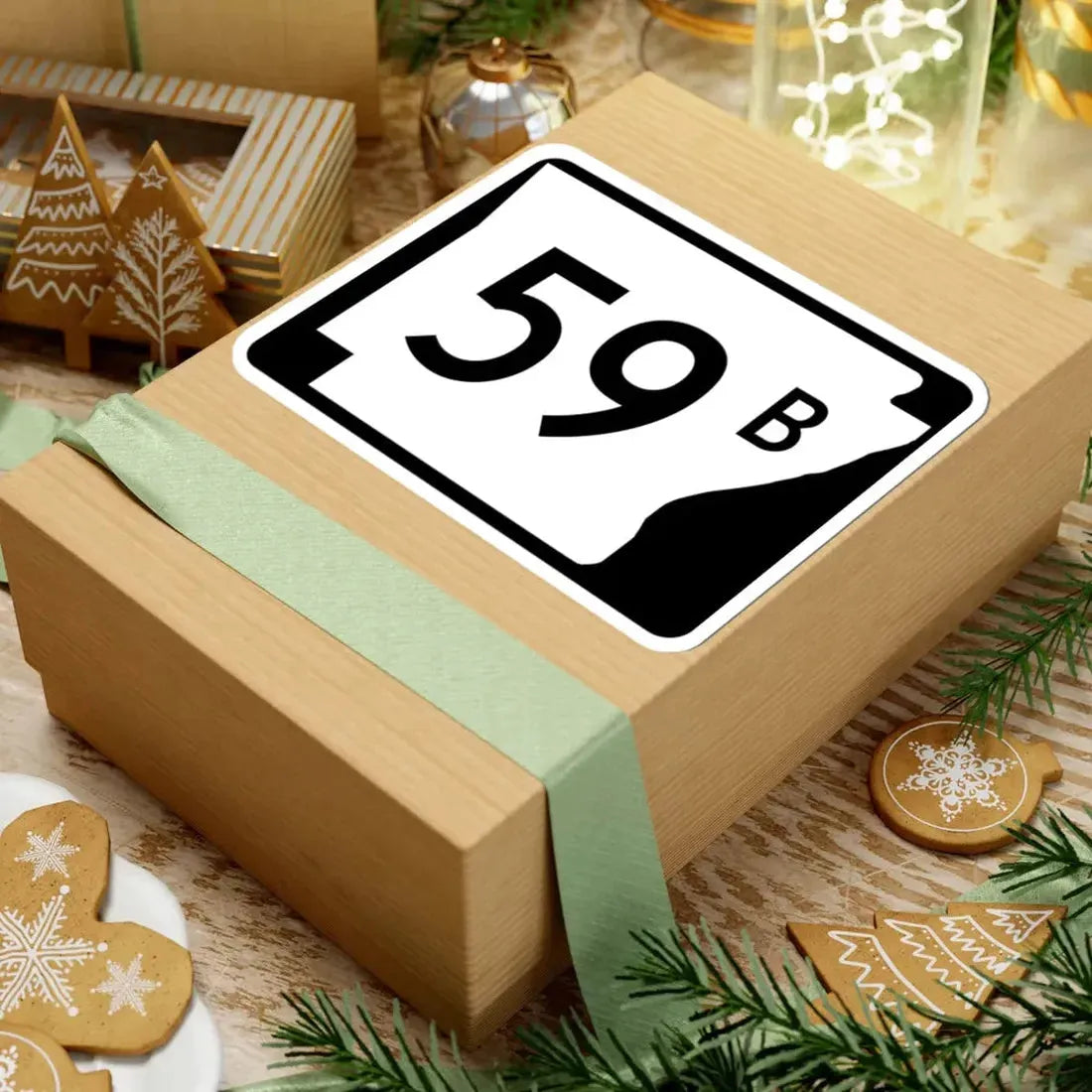 Arkansas 59B (Arkansas) (Road Sign) STICKER Vinyl Kiss-Cut Decal - The Sticker Space