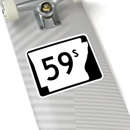 Arkansas 59S (Arkansas) (Road Sign) STICKER Vinyl Kiss-Cut Decal - The Sticker Space