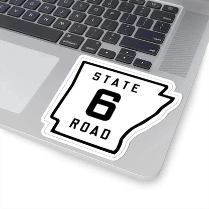 Arkansas 6 1926 (Arkansas) (Road Sign) STICKER Vinyl Kiss-Cut Decal - The Sticker Space