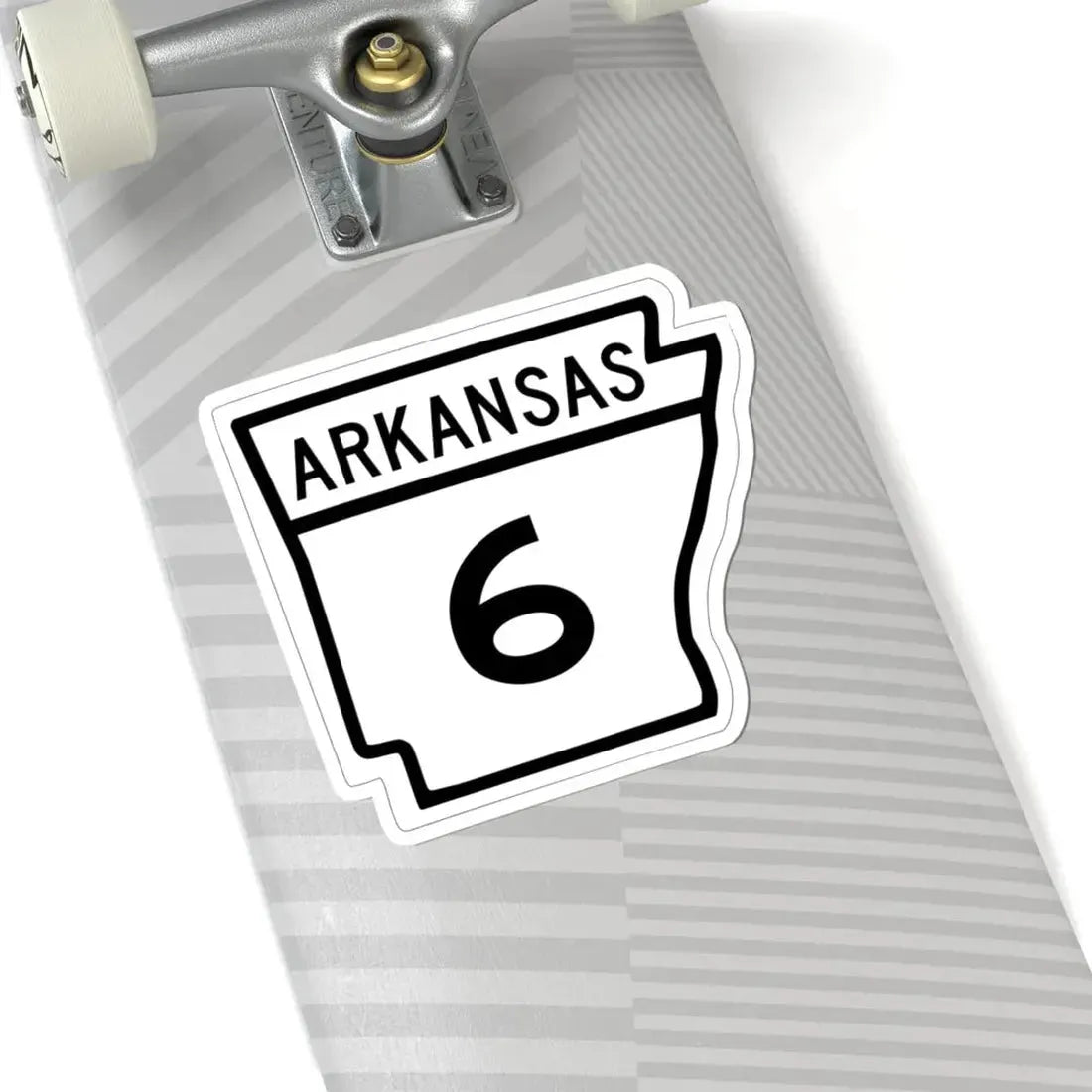 Arkansas 6 1948 (Arkansas) (Road Sign) STICKER Vinyl Kiss-Cut Decal - The Sticker Space
