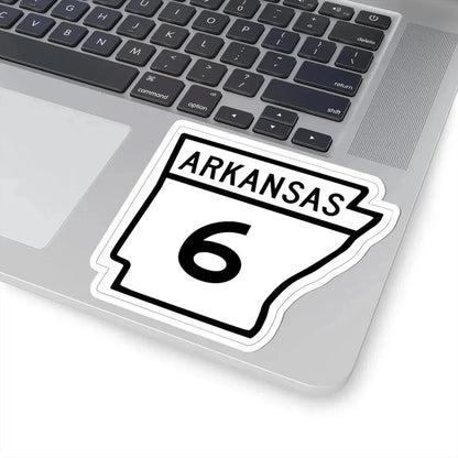 Arkansas 6 1948 (Arkansas) (Road Sign) STICKER Vinyl Kiss-Cut Decal - The Sticker Space