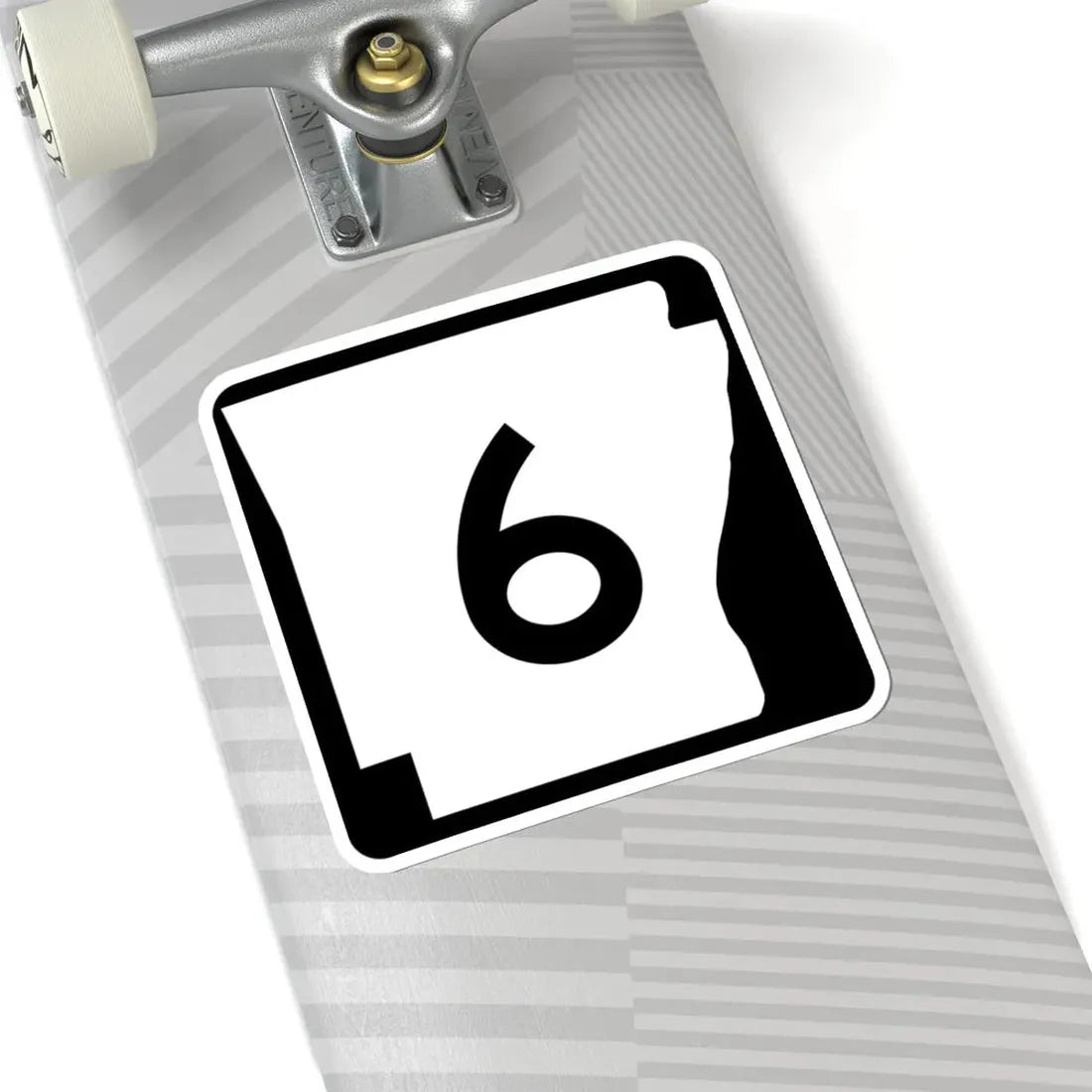 Arkansas 6 (Arkansas) (Road Sign) STICKER Vinyl Kiss-Cut Decal - The Sticker Space