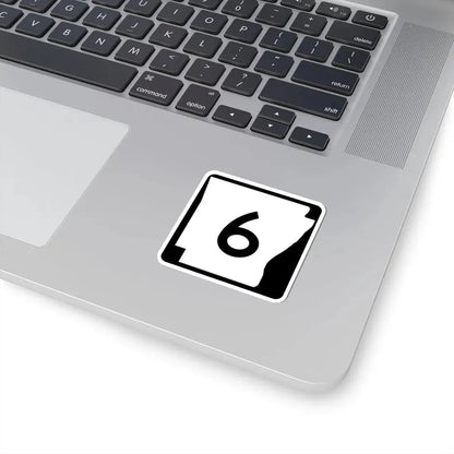 Arkansas 6 (Arkansas) (Road Sign) STICKER Vinyl Kiss-Cut Decal - The Sticker Space