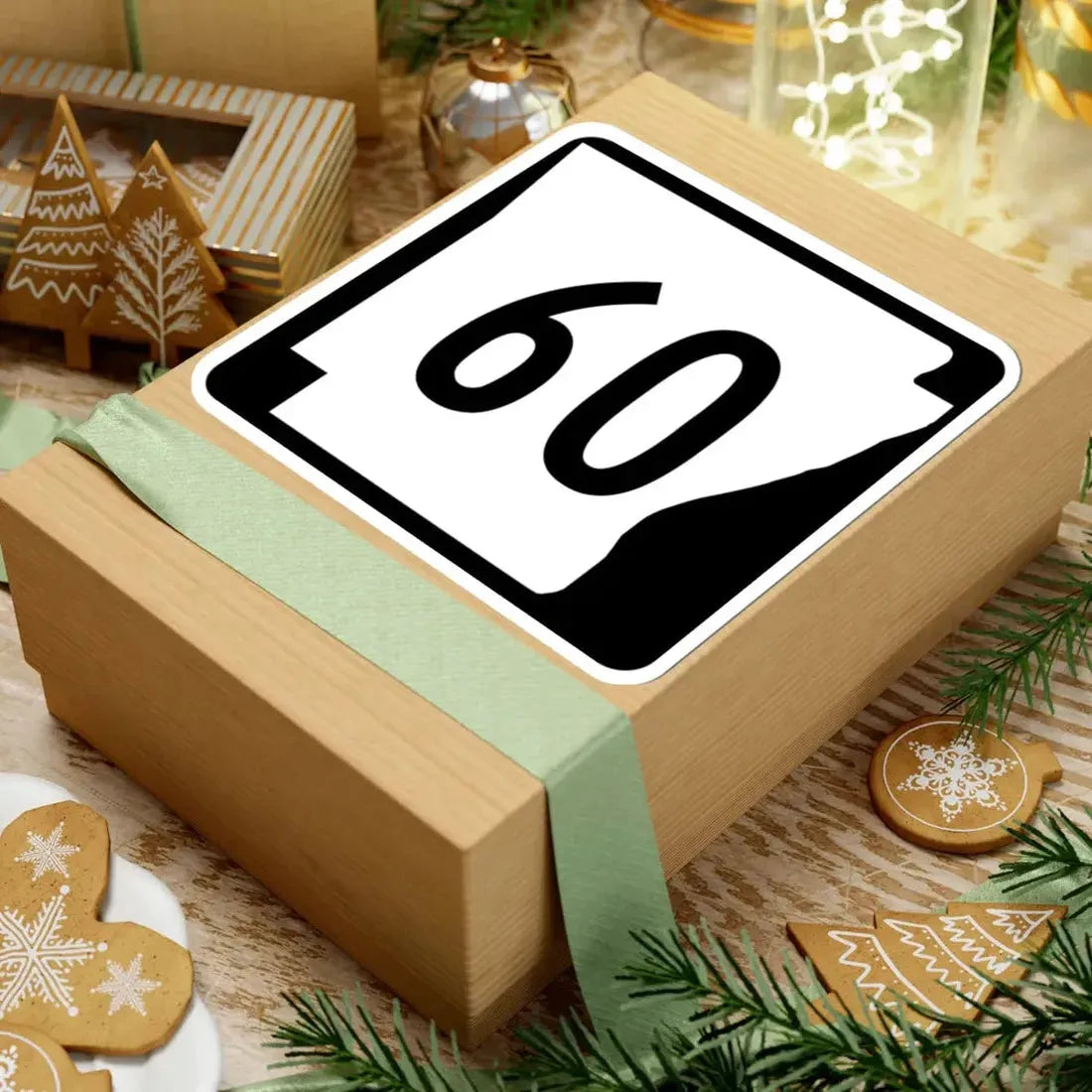 Arkansas 60 (Arkansas) (Road Sign) STICKER Vinyl Kiss-Cut Decal - The Sticker Space