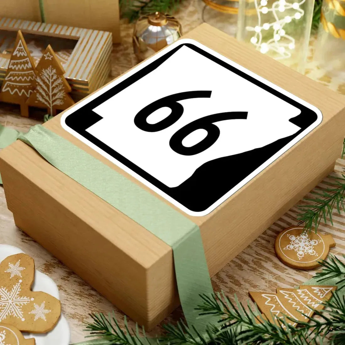 Arkansas 66 (Arkansas) (Road Sign) STICKER Vinyl Kiss-Cut Decal - The Sticker Space