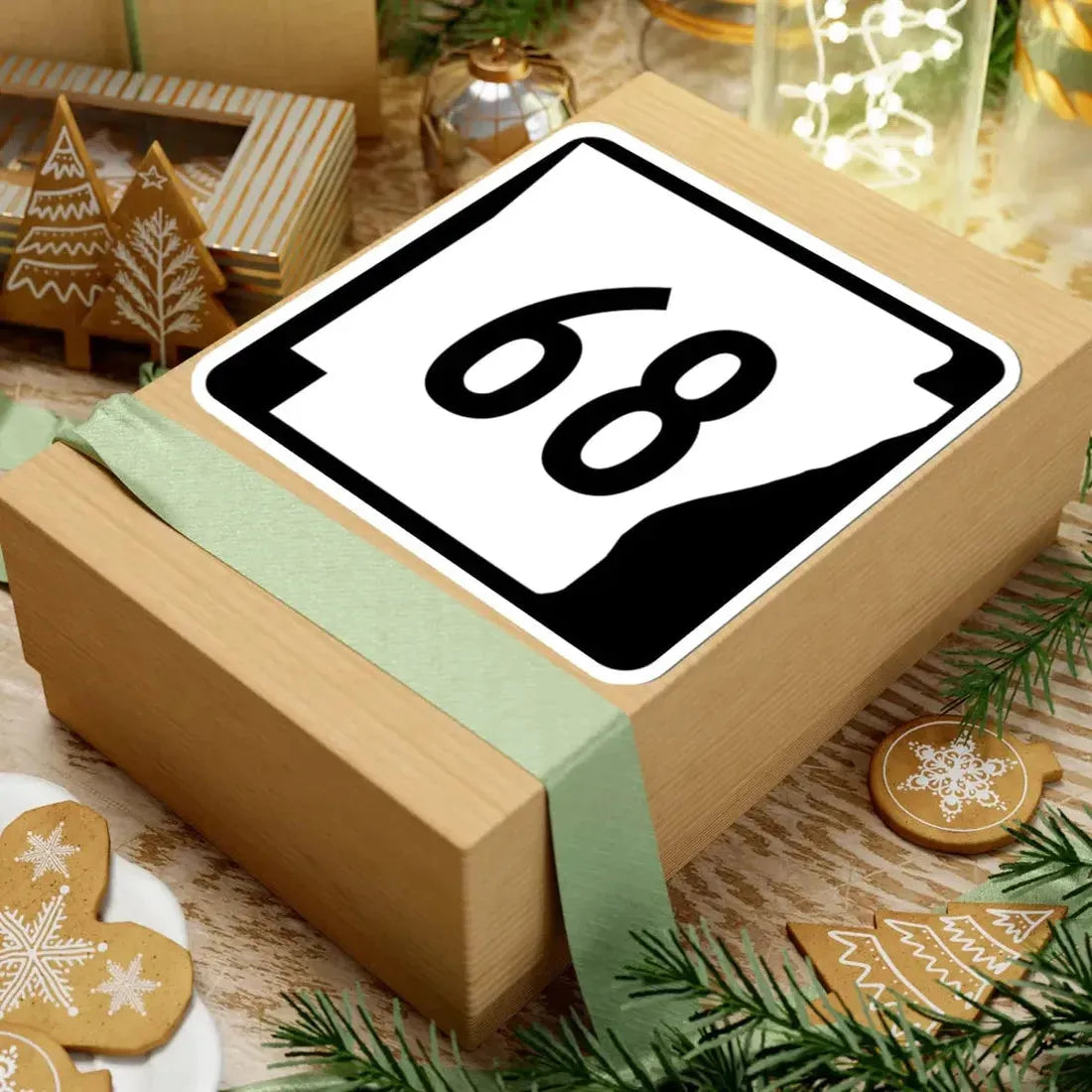 Arkansas 68 (Arkansas) (Road Sign) STICKER Vinyl Kiss-Cut Decal - The Sticker Space