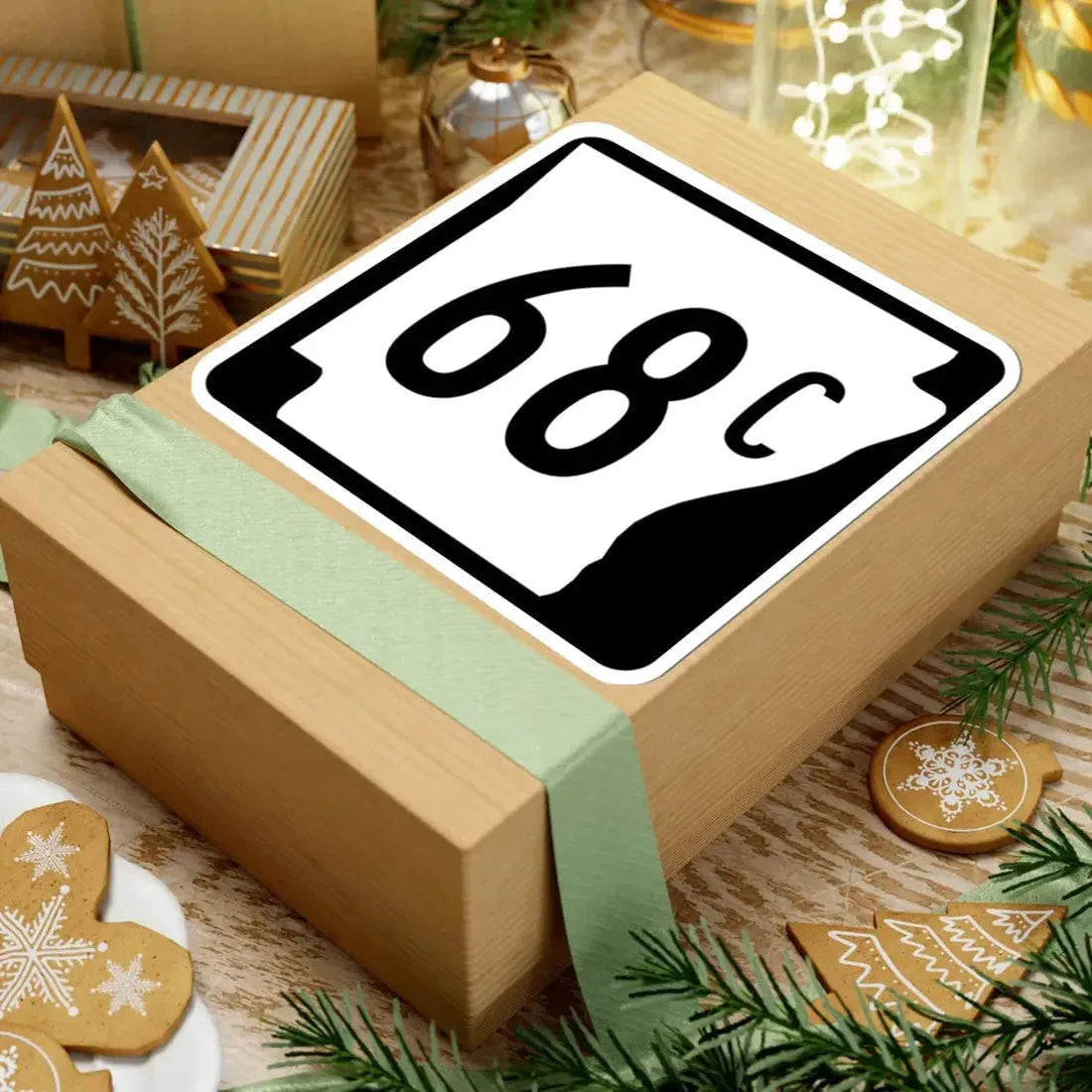 Arkansas 68C (Arkansas) (Road Sign) STICKER Vinyl Kiss-Cut Decal - The Sticker Space