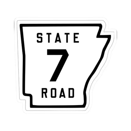 Arkansas 7 1926 (Arkansas) (Road Sign) STICKER Vinyl Kiss-Cut Decal 2 Inch White - The Sticker Space
