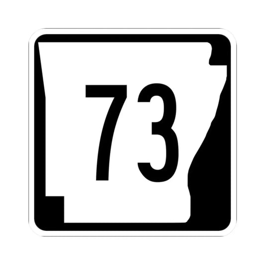 Arkansas 73 (Arkansas) (Road Sign) STICKER Vinyl Kiss-Cut Decal 2 Inch White - The Sticker Space