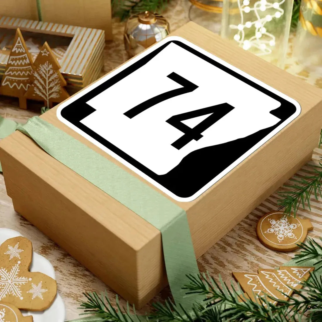 Arkansas 74 (Arkansas) (Road Sign) STICKER Vinyl Kiss-Cut Decal - The Sticker Space