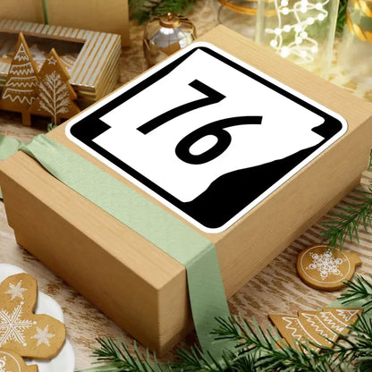 Arkansas 76 (Arkansas) (Road Sign) STICKER Vinyl Kiss-Cut Decal - The Sticker Space