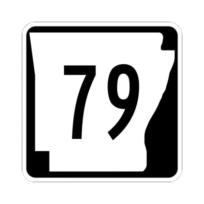 Arkansas 79 (Arkansas) (Road Sign) STICKER Vinyl Kiss-Cut Decal 6 Inch White - The Sticker Space