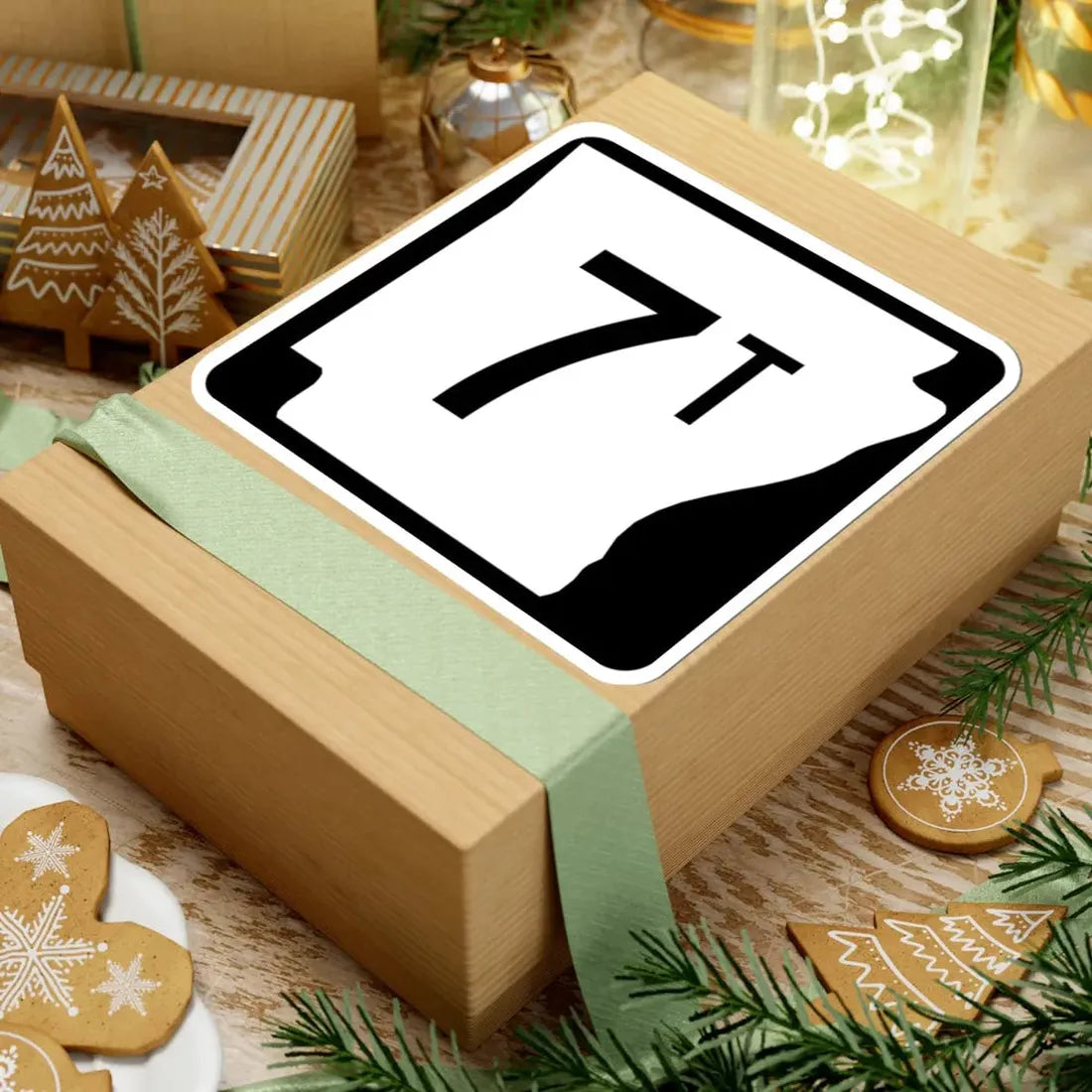 Arkansas 7T (Arkansas) (Road Sign) STICKER Vinyl Kiss-Cut Decal - The Sticker Space