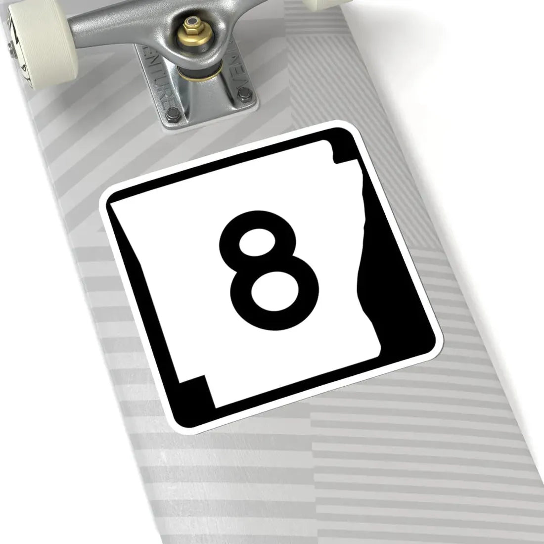 Arkansas 8 (Arkansas) (Road Sign) STICKER Vinyl Kiss-Cut Decal - The Sticker Space